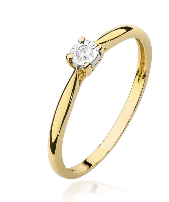 Bonore - Arany 585 - Gyémánt 0,03 ct gyűrű 81068