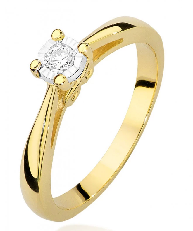 Bonore - Arany 585 - Gyémánt 0,08 ct gyűrű 85140