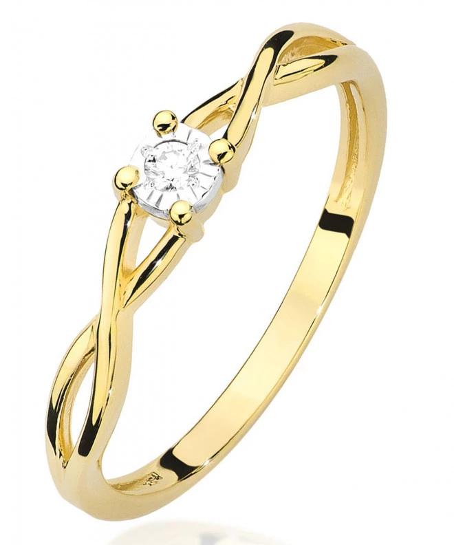 Bonore - Arany 585 - Gyémánt 0,03 ct gyűrű 82061