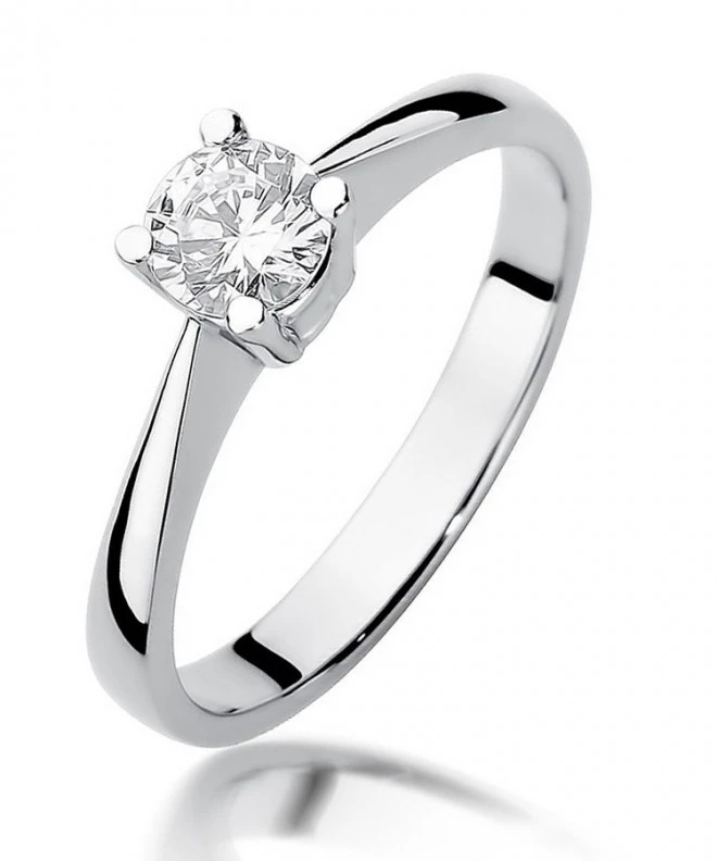 Bonore - Fehér Arany 585 - Gyémánt 0,5 ct gyűrű 116242