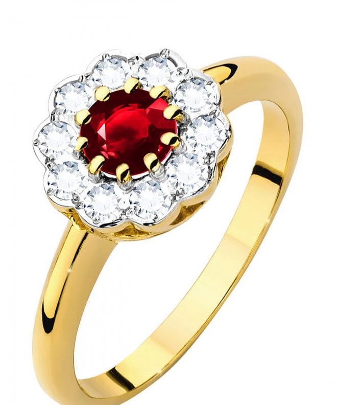 Bonore - Arany 585 - Rubin 0,6 ct gyűrű 96454