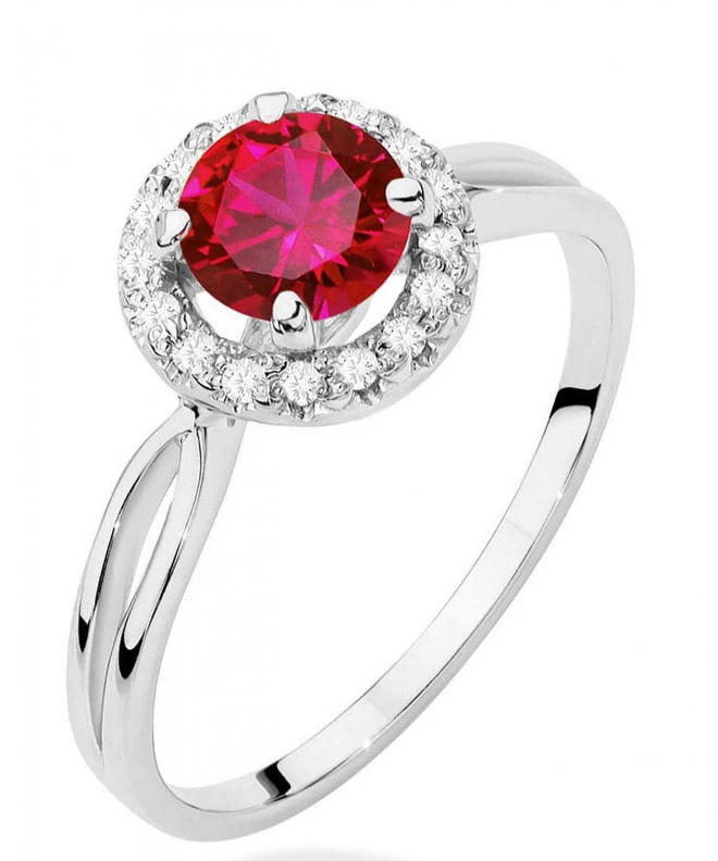 Bonore - Fehér Arany 585 - Rubin 1,2 ct gyűrű 122380