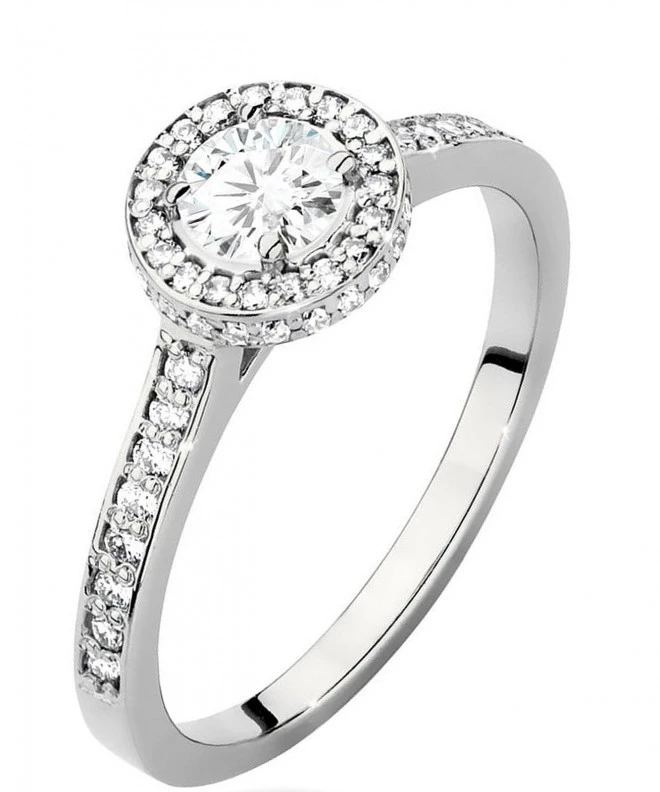 Bonore - Fehér Arany 585 - Gyémánt 0,4 ct gyűrű 117263