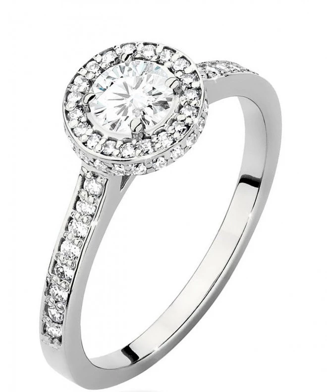 Bonore - Fehér Arany 585 - Gyémánt 0,5 ct gyűrű 117264