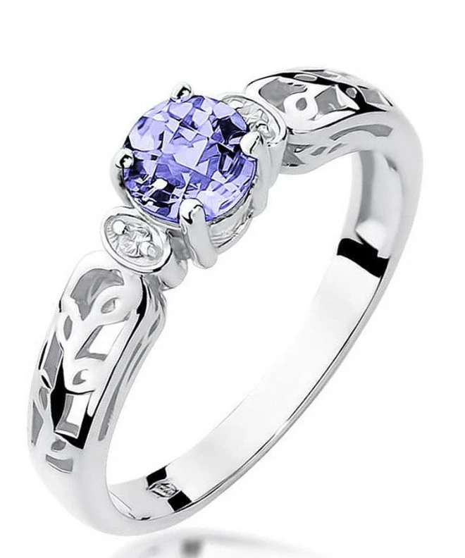 Bonore - Fehér Arany 585 - Tanzanit 0,5 ct gyűrű 125463