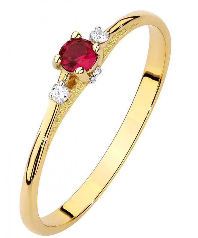 Bonore - Arany 585 - Rubin 0,15 ct gyűrű 94414