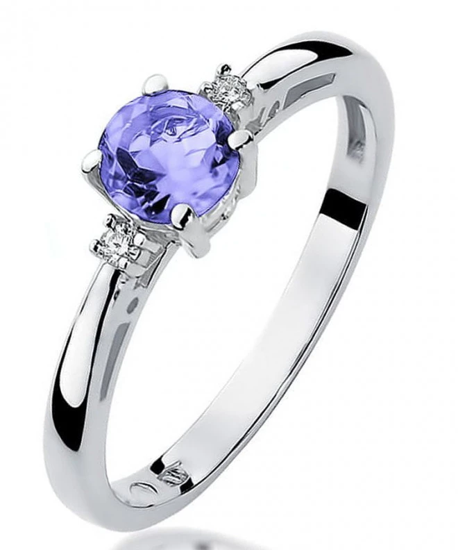 Bonore - Fehér Arany 585 - Tanzanit 0,5 ct gyűrű 125462