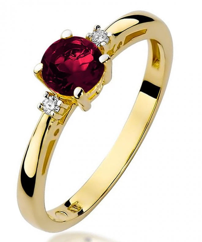 Bonore - Arany 585 - Gránát 0,5 ct gyűrű 93400
