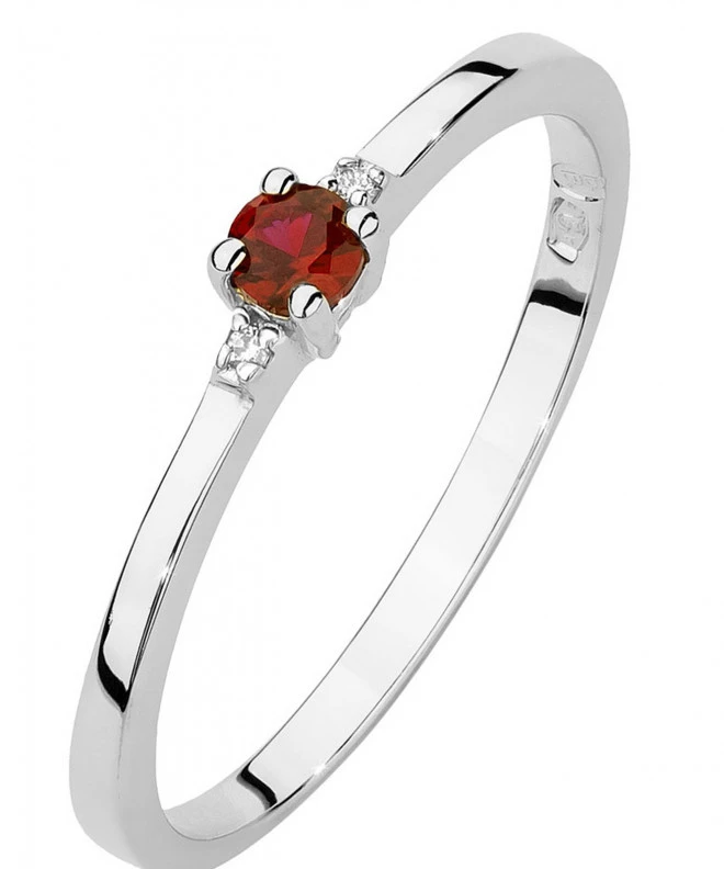 Bonore - Fehér Arany 585 - Rubin 0,15 ct gyűrű 120339