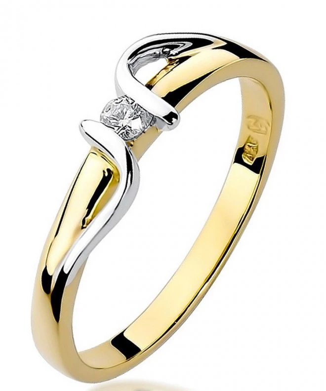 Bonore - Arany 585 - Gyémánt 0,05 ct gyűrű 81036