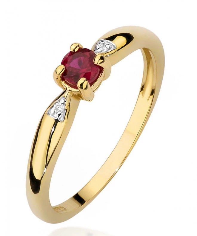 Bonore - Arany 585 - Rubin 0,15 ct gyűrű 94416