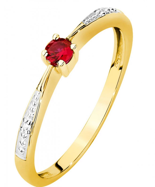 Bonore - Arany 585 - Rubin 0,15 ct gyűrű 94418