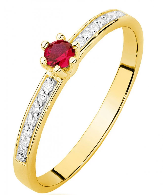 Bonore - Arany 585 - Rubin 0,15 ct gyűrű 94419
