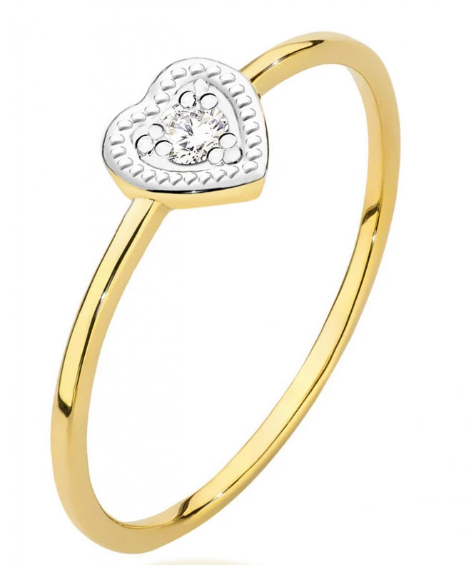 Bonore - Arany 585 - Gyémánt 0,02 ct gyűrű 81032
