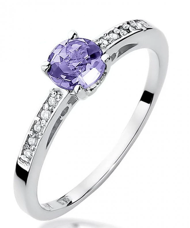 Bonore - Fehér Arany 585 - Tanzanit 0,5 ct gyűrű 125469