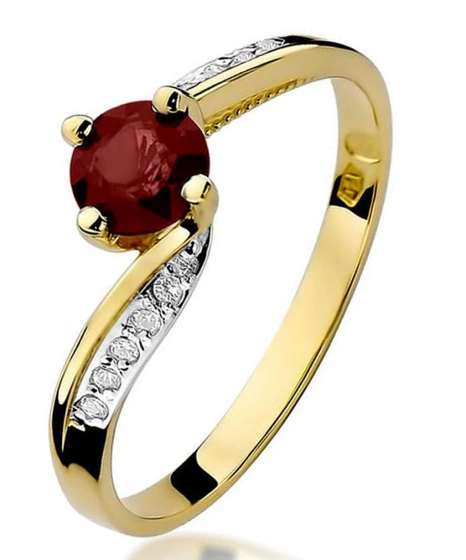 Bonore - Arany 585 - Rubin 0,6 ct gyűrű 95432
