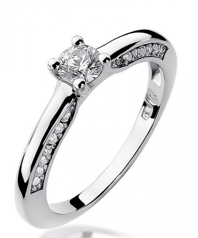 Bonore - Fehér Arany 585 - Gyémánt 0,3 ct gyűrű 116227