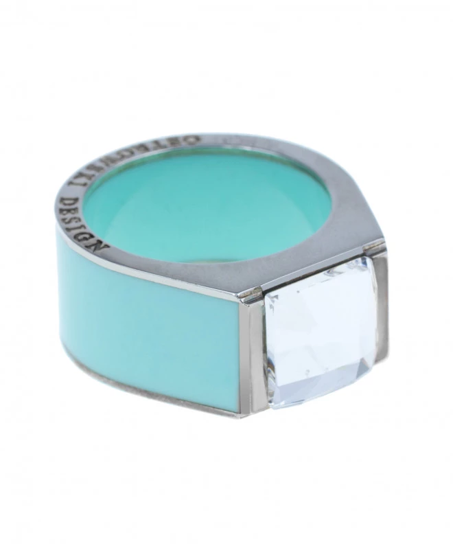Ostrowski Design Classic Cyan Gyűrű CLS-R-SW-21-turkusowy