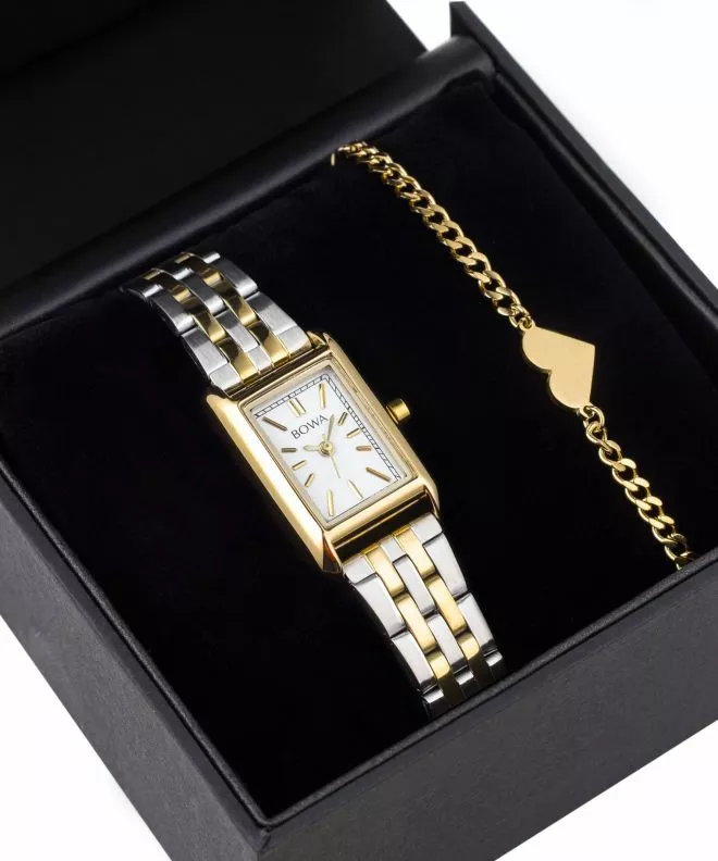 BOWA Paris White Silver-Gold Steel 20 Gift Set női karóra PS194-54-148S-419-02