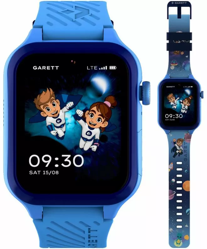 Garett Kids Essa AI 4G Kék SET Gyerek okosóra 5904238487273