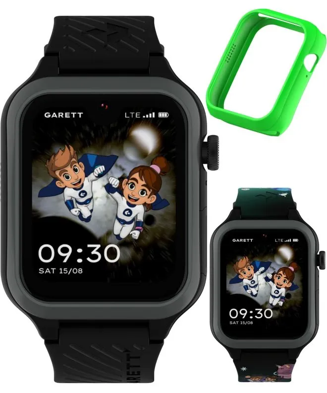 Garett Kids Essa Go 2 AI 4G Fekete Gyerek okosóra 5904238487327