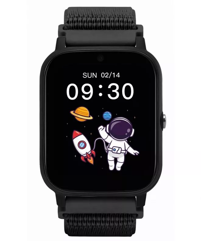 Garett Kids Tech 4G Fekete Velcro Gyerek okosóra 5904238484982