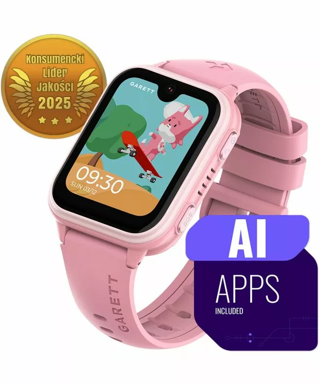 Garett Kids Vibe AI 4G Rózsaszín Gyerek okosóra 5904238487419