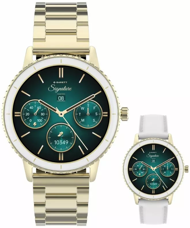 Garett Signature Grace Gold Solid SET női okosóra 5904238485088