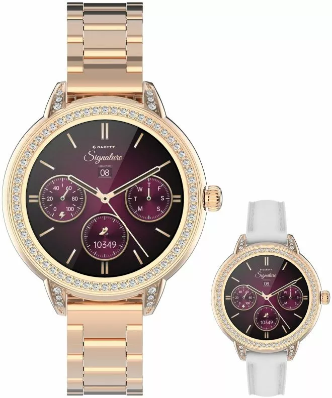 Garett Signature Stella Rose Gold Solid SET női okosóra 5904238485101
