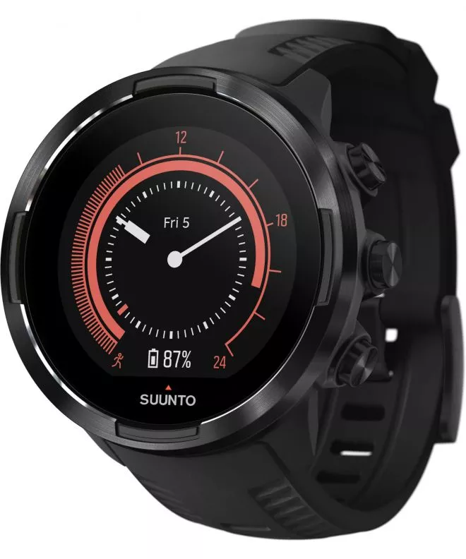 Suunto 9 Baro All Black Wrist HR GPS Unisex Okosóra SS050019000