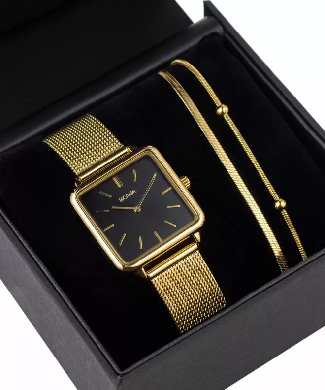BOWA Vienna Black Gold Mesh 29 Gift Set női karóra VI294-14-164M-419-01