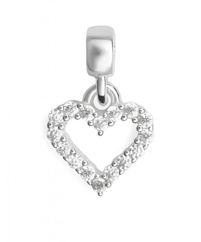Daniel Wellington Heart Contour Crystal Charm Silver medál DW00401051