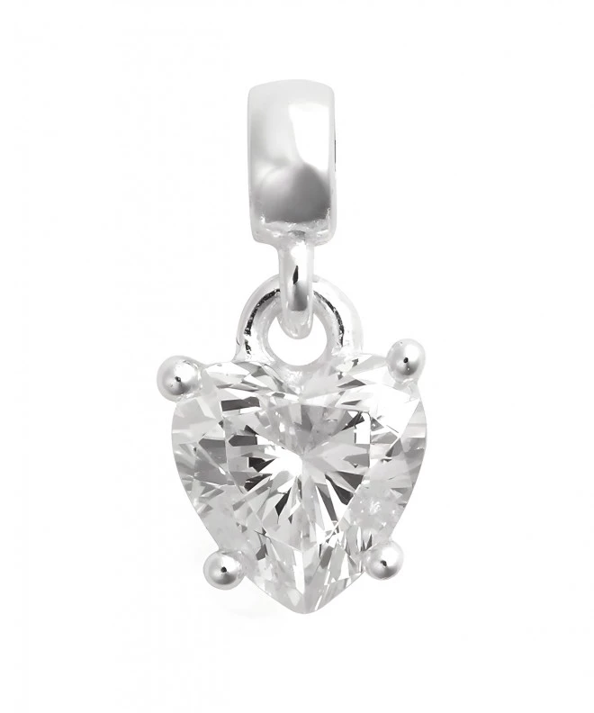 Daniel Wellington Heart White Crystal Charm medál DW00401049
