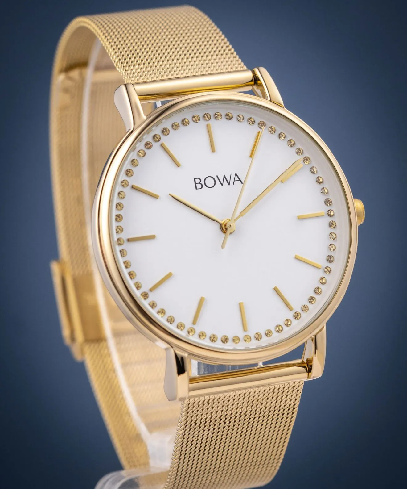 BOWA Rio White-Gold Mesh 38 női karóra RI384-24-184M