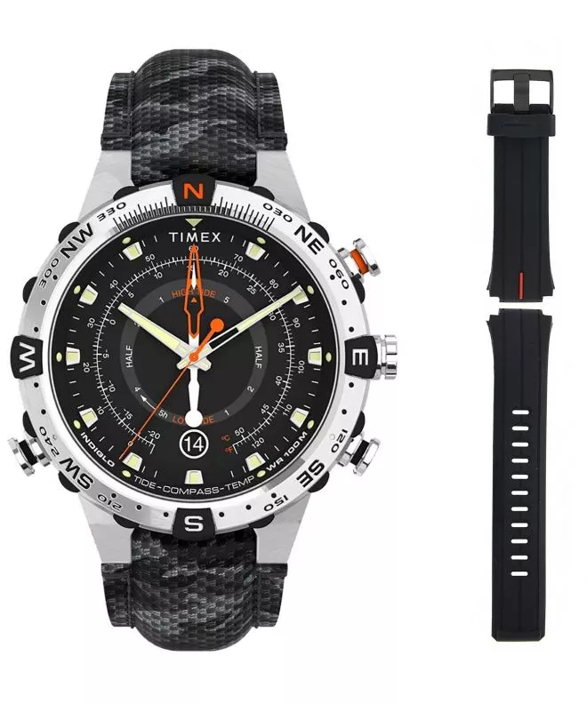 Timex Expedition Outdoor Tide/Temp/Compass + Dodatkowy pasek Timex Férfi Karóra TW2V22300A