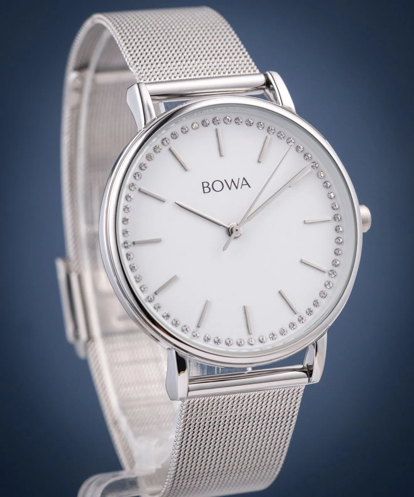 BOWA Rio White-Silver Mesh 38 női karóra RI385-25-185M
