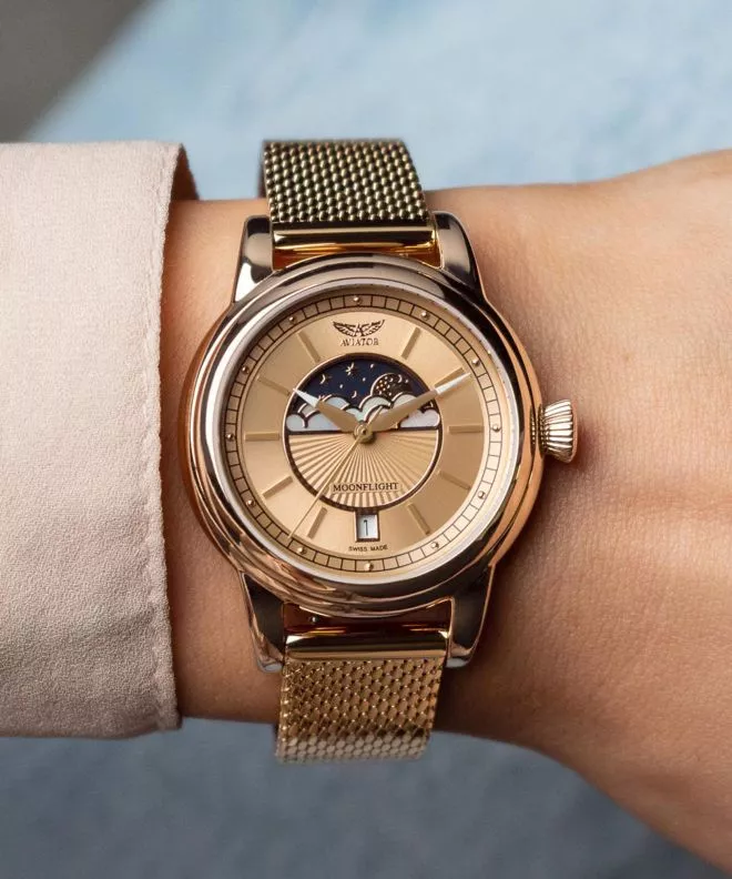 Aviator Douglas Moonflight Limited Edition női karóra V.1.33.2.260.5