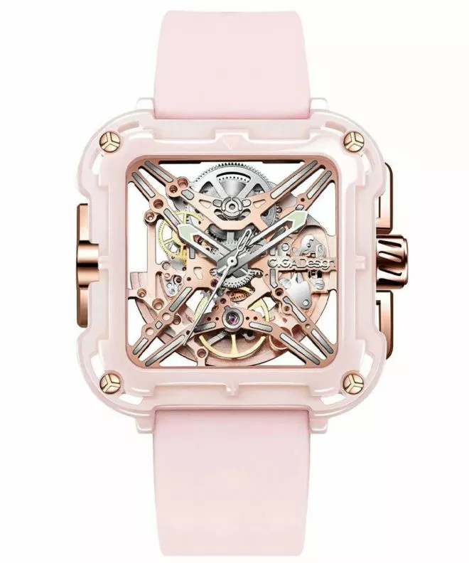 Ciga Design X Series Machina Ceramic Skeleton Női Karóra X012-PR02-W5PK