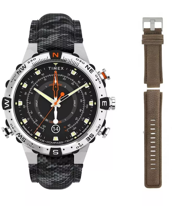 Timex Expedition Outdoor Tide/Temp/Compass + Dodatkowy pasek Timex Férfi Karóra TW2V22300B