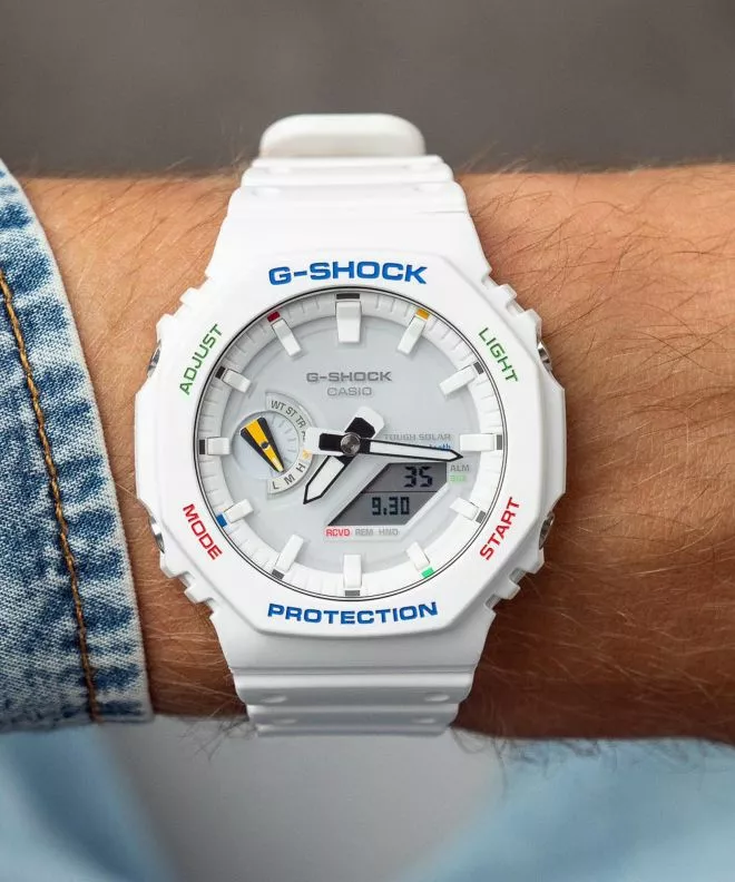 Casio G-Shock Octagon Original Bluetooth Solar unisex karóra GA-B2100FC-7AER