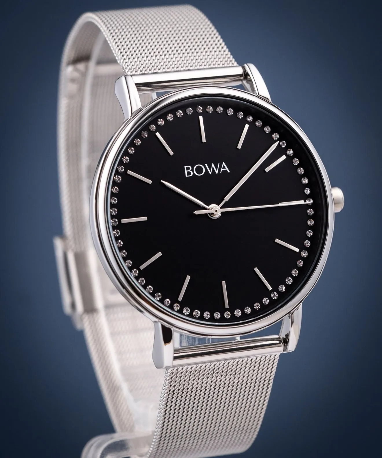 BOWA Rio Black-Silver Mesh 38 női karóra RI385-15-185M