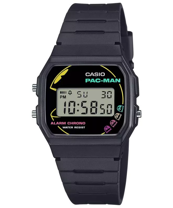 Casio Timeless Collection x Pac Man unisex karóra F-91WPC-1AER