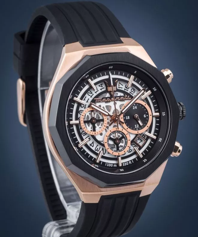 Maserati Stile Skeleton Chronograph férfi karóra R8871642003