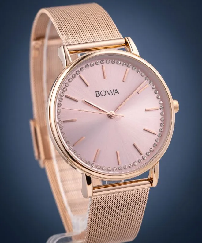 BOWA Rio Full Rose Gold Mesh 38 női karóra RI387-77-187M