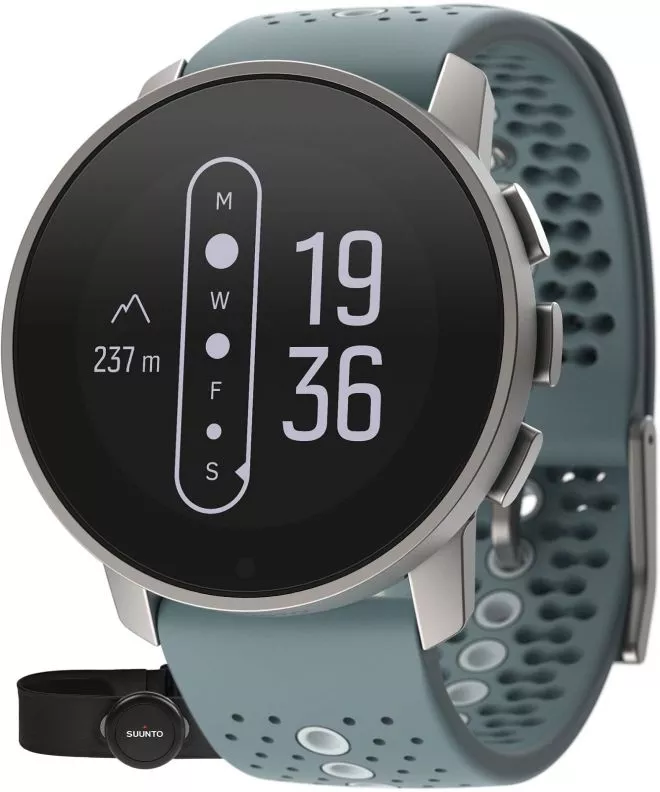 Suunto 9 Peak Moss Gray Okosóra + HR Öv [Sapphire Glass] SS050524000HR