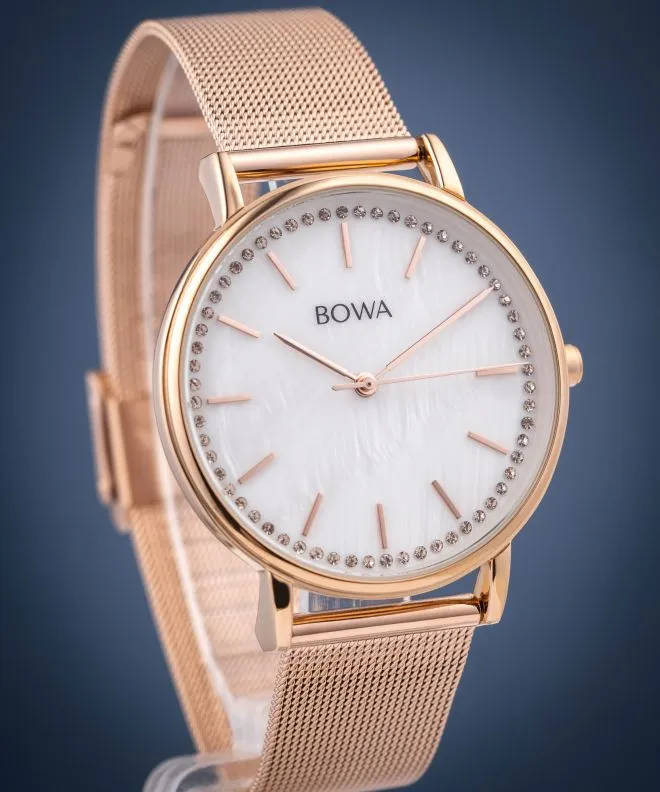 BOWA Rio Pearl-Rose Gold Mesh 38 női karóra RI387-157-187M
