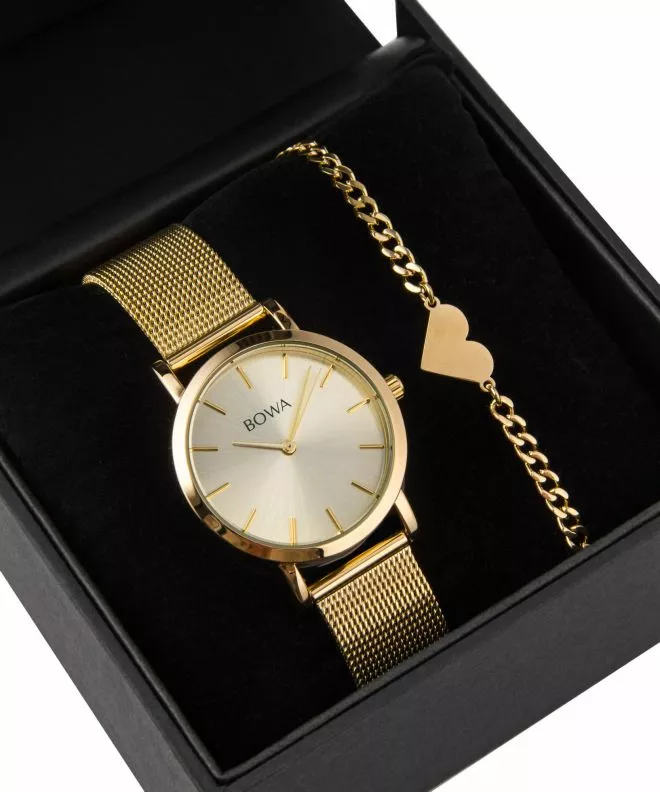 BOWA Tokyo Full Gold Mesh 33 Gift Set (óra + karkötő) TO334-44-164M-419-02