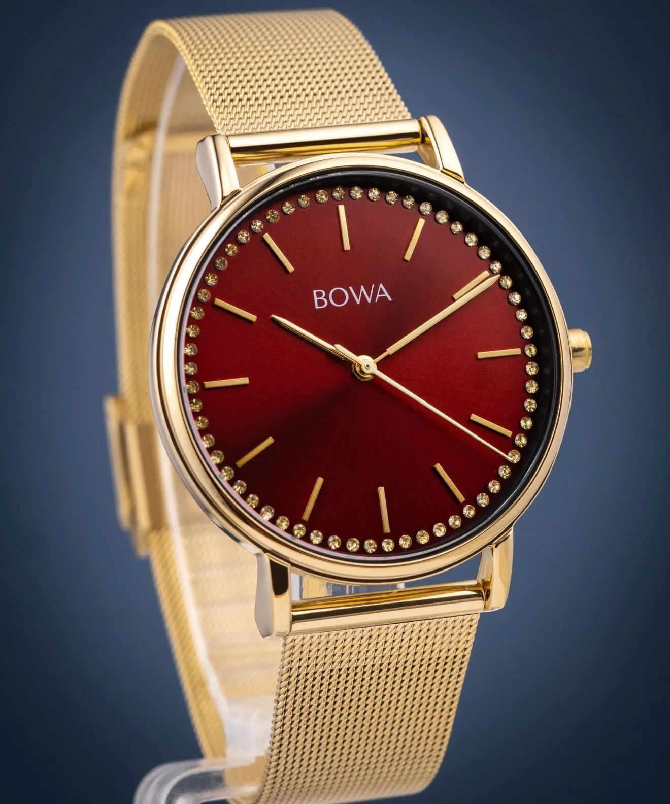 BOWA Rio Red-Gold Mesh 38 női karóra RI384-134-184M