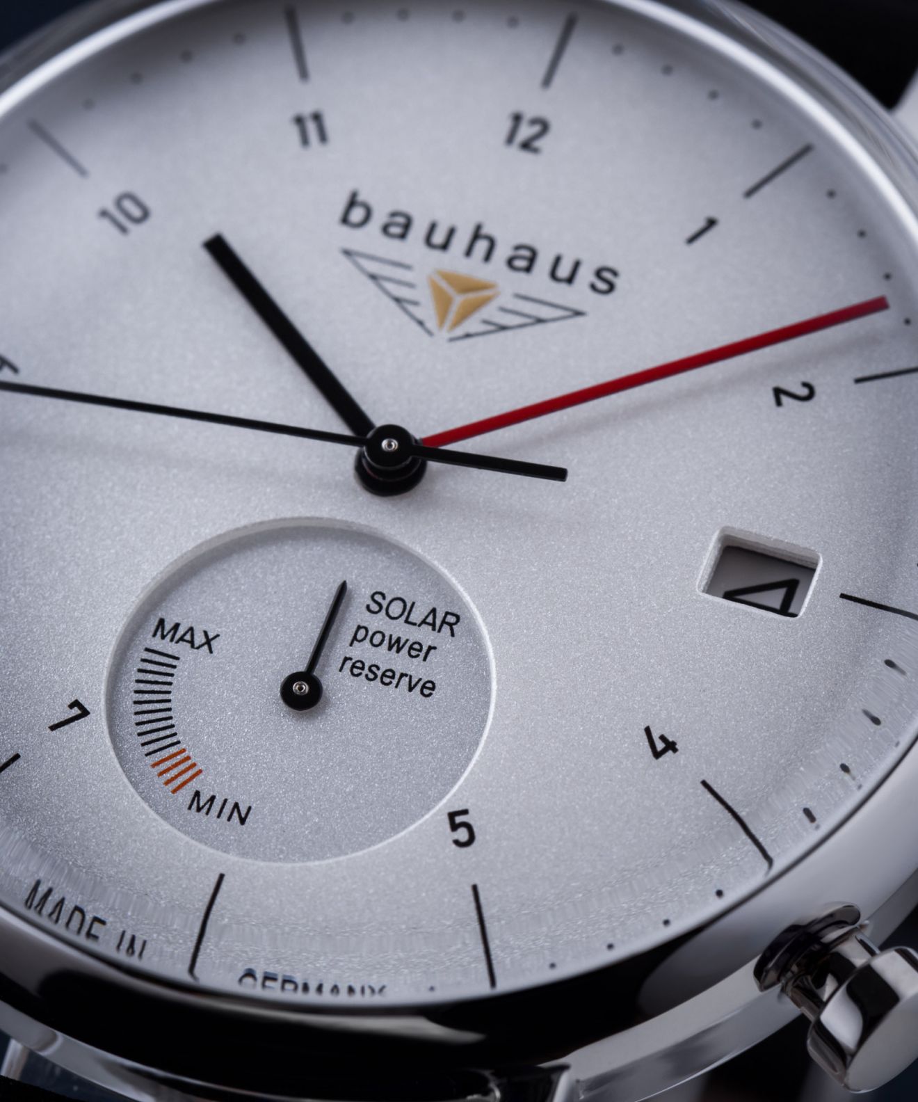 Bauhaus 2112-3 Orologio Uomo Classico Solare 41mm 5ATM