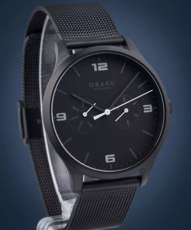 Obaku Ask Charcoal férfi karóra V249GMBBMB